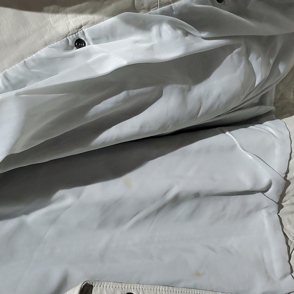 VINTAGE RETRO AVANTI LEATHER MOTO BOMBER JACKET GREY WITH PEARL SIZE SMALL - Picture 5 of 10